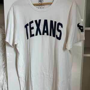 47 Brand Texans White Short Sleeve Tee
